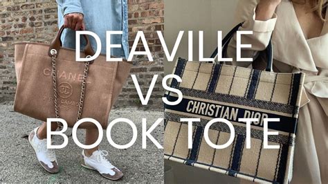 dior book tote vs chanel deauville|Chanel Deauville vs Dior Book tote l PROS & CONS, Which one .